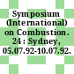 Symposium (International) on Combustion. 24 : Sydney, 05.07.92-10.07.92.