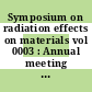 Symposium on radiation effects on materials vol 0003 : Annual meeting of the American Society for Testing Materials 0061 : Boston, MA, 24.06.58.