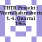 THTR Projekt : Vierteljahresberichte. 1.-4. Quartal 1965.