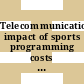 Telecommunications: impact of sports programming costs on cable television rates /
