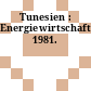 Tunesien : Energiewirtschaft. 1981.