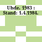 Uhde. 1983 : Stand: 1.4.1984.