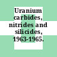 Uranium carbides, nitrides and silicides, 1963-1965.