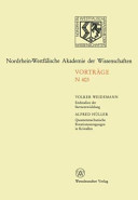 Vorträge / Nordrhein-Westfälische Akademie der Wissenschaften Natur-, Ingenieur- und Wirtschaftswissenschaften. 403