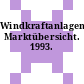 Windkraftanlagen Marktübersicht. 1993.