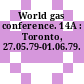 World gas conference. 14A : Toronto, 27.05.79-01.06.79.