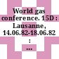 World gas conference. 15D : Lausanne, 14.06.82-18.06.82 : Report of committee D: distribution of gases.
