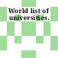 World list of universities.