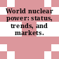World nuclear power: status, trends, and markets.