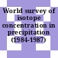 World survey of isotope concentration in precipitation (1984-1987) /