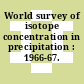 World survey of isotope concentration in precipitation : 1966-67.
