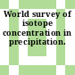 World survey of isotope concentration in precipitation.