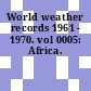 World weather records 1961 - 1970. vol 0005: Africa.