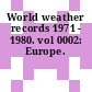 World weather records 1971 - 1980. vol 0002: Europe.
