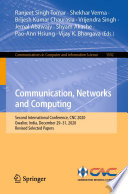Communication, Networks and Computing [E-Book] : Second International Conference, CNC 2020, Gwalior, India, December 29-31, 2020, Revised Selected Papers /