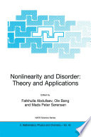 Nonlinearity and Disorder: Theory and Applications [E-Book] /