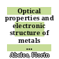 Optical properties and electronic structure of metals and alloys : Proceedings of the international colloquium : Paris, 13.09.65-16.09.65 /