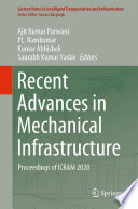 Recent Advances in Mechanical Infrastructure [E-Book] : Proceedings of ICRAM 2020 /
