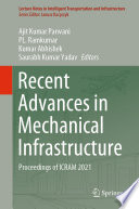 Recent Advances in Mechanical Infrastructure [E-Book] : Proceedings of ICRAM 2021 /