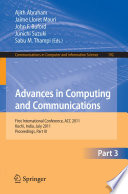 Advances in Computing and Communications [E-Book] : First International Conference, ACC 2011, Kochi, India, July 22-24, 2011, Proceedings, Part III /