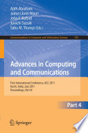 Advances in Computing and Communications [E-Book] : First International Conference, ACC 2011, Kochi, India, July 22-24, 2011, Proceedings, Part IV /