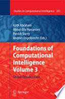 Foundations of Computational Intelligence Volume 3 [E-Book] : Global Optimization /