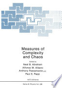 Measures of Complexity and Chaos [E-Book] /