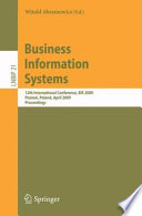 Business Information Systems [E-Book] : 12th International Conference, BIS 2009, Poznań, Poland, April 27-29, 2009. Proceedings /