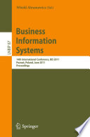 Business Information Systems [E-Book] : 14th International Conference, BIS 2011, Poznań, Poland, June 15-17, 2011. Proceedings /