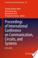 Proceedings of International Conference on Communication, Circuits, and Systems [E-Book] : IC3S 2020 /