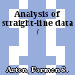 Analysis of straight-line data /