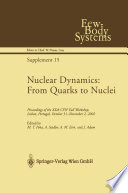 Nuclear Dynamics: From Quarks to Nuclei [E-Book] : Proceedings of the XXth CFIF Fall Workshop, Lisbon, Portugal, October 31—November 2, 2002 /