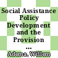 Social Assistance Policy Development and the Provision of a Decent Level of Income in Selected OECD Countries [E-Book] /