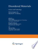 Disordered Materials [E-Book] : Science and Technology /