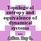 Topological entropy and equivalence of dynamical systems [E-Book] /