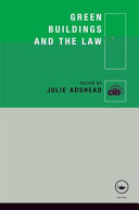 Green buildings and the law [E-Book] /