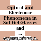 Optical and Electronic Phenomena in Sol-Gel Glasses and Modern Application [E-Book] /
