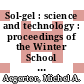 Sol-gel : science and technology : proceedings of the Winter School on Glasses and Ceramics from Gels, Sao Carlos (SP), Brazil, 14-19 August 1989 /