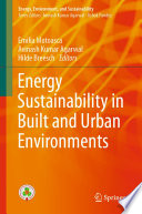 Energy Sustainability in Built and Urban Environments [E-Book] /