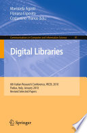 Digital Libraries [E-Book] : 6th Italian Research Conference, IRCDL 2010, Padua, Italy, January 28-29, 2010. Revised Selected Papers /