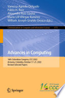 Advances in Computing [E-Book] : 16th Colombian Congress, CCC 2022, Armenia, Colombia, October 17-21, 2022, Revised Selected Papers /