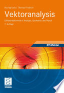 Vektoranalysis [E-Book] : Differentialformen in Analysis, Geometrie und Physik /