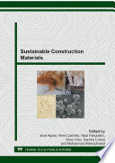 Sustainable construction materials [E-Book] /
