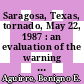 Saragosa, Texas, tornado, May 22, 1987 : an evaluation of the warning system [E-Book] /