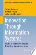 Innovation Through Information Systems [E-Book] : Volume III: A Collection of Latest Research on Management Issues /