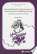Improved methods for characterization of protein dynamics by NMR Spectroscopy and Studies of the EphB2 Kinase Domain [E-Book] /
