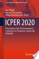 ICPER 2020 [E-Book] : Proceedings of the 7th International Conference on Production, Energy and Reliability /