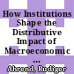 How Institutions Shape the Distributive Impact of Macroeconomic Shocks [E-Book]: A DSGE Analysis /