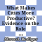 What Makes Cities More Productive? Evidence on the Role of Urban Governance from Five OECD Countries [E-Book] /