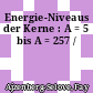 Energie-Niveaus der Kerne : A = 5 bis A = 257 /